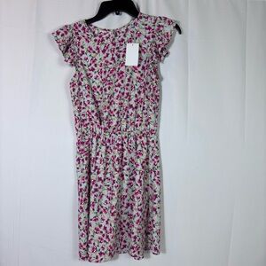 Socialite Floral Mini Dress XS Ruffle Sleeve Cottagecore Boho